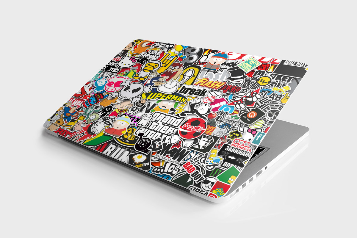 Laptop Stickers Brands Mix