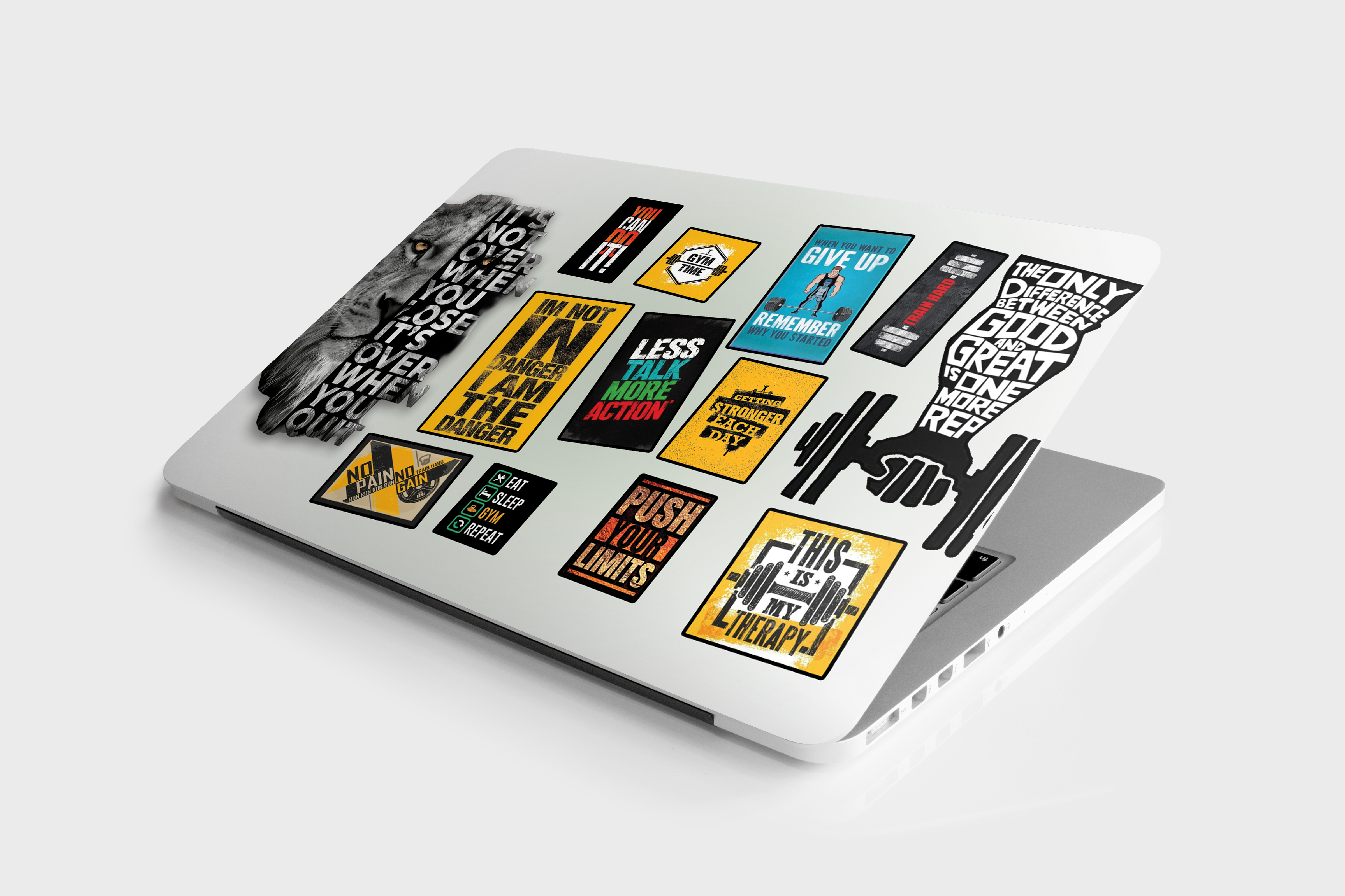 Fitness Gym Laptop Stickers